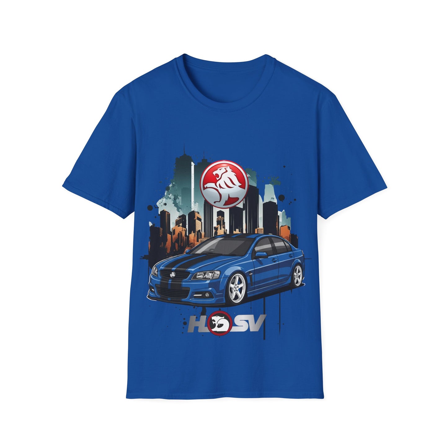 hsv commodore blue unisex tee garage urban style t shirt