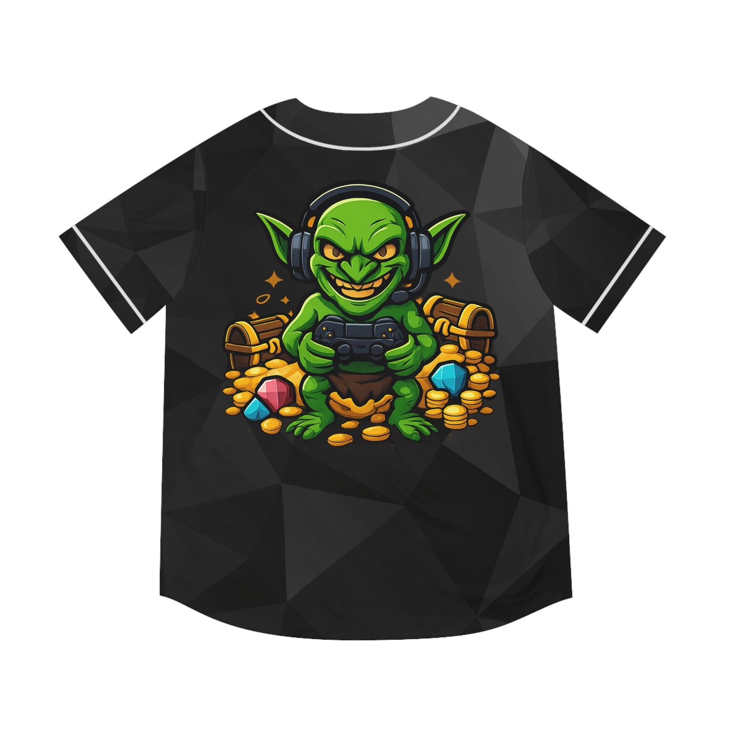 Loot Goblin Gamer Men's Baseball Jersey Retro Gaming Jersey