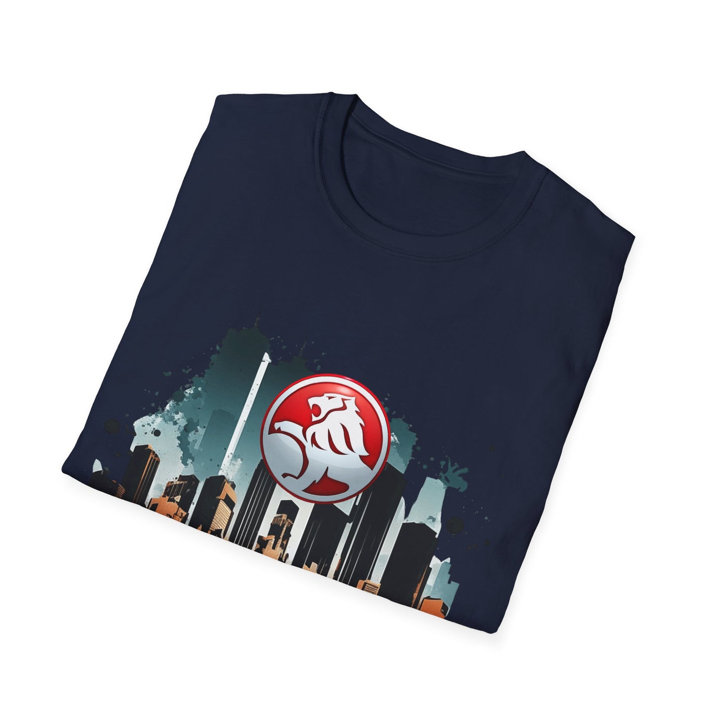 red hsv commodore garage style unisex soft tee