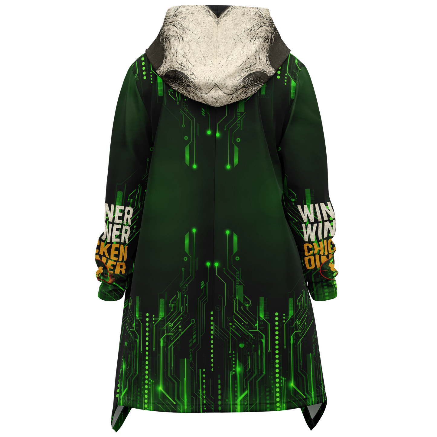 winner winner chicken dinner f-caw-f im gaming Heavyweight Elongated Cloak - AOP
