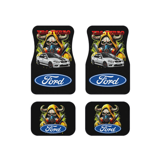 Cool Ford Car Mats - Edgy Auto Accessories for Car Enthusiasts, Custom Floor Mats, Unique Car Gifts,Garage style Stylish Auto Decor, Turbo Car Gear