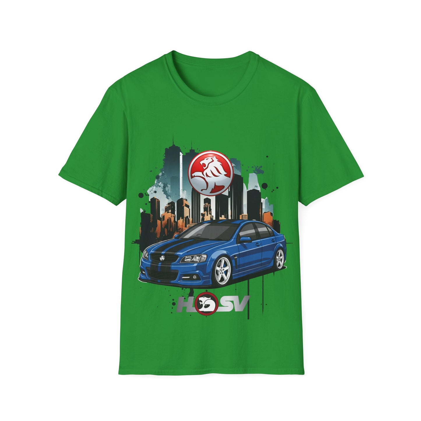 hsv commodore blue unisex tee garage urban style t shirt