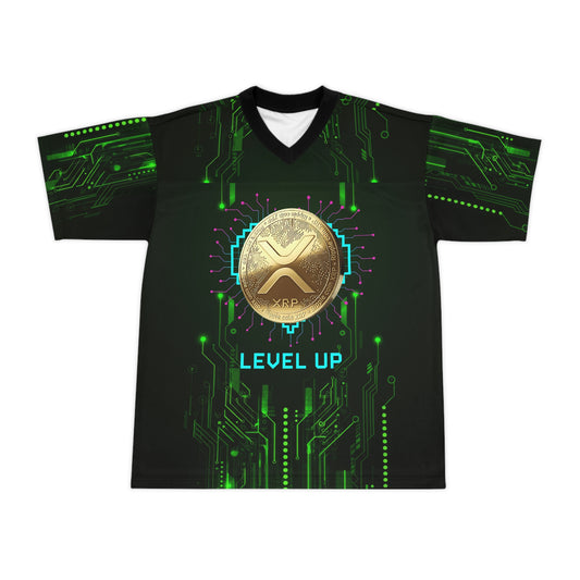Gamer Unisex Football Jersey , xrp Level Up and Loot Goblin designs