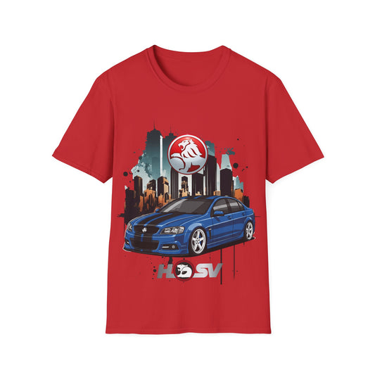 hsv commodore blue unisex tee garage urban style t shirt