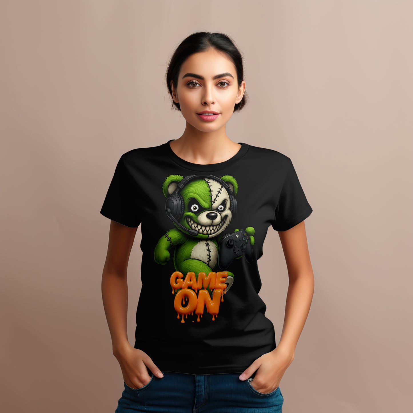 xbox gamer bear Game On Unisex Softstyle T-Shirt